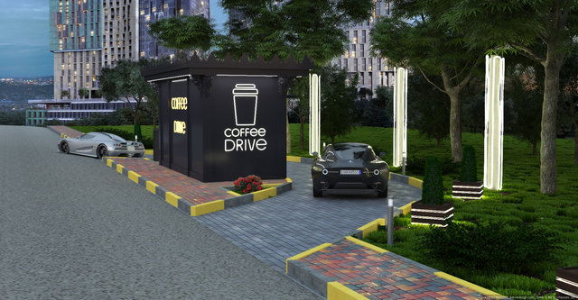 Дизайн МАФу Coffee Drive