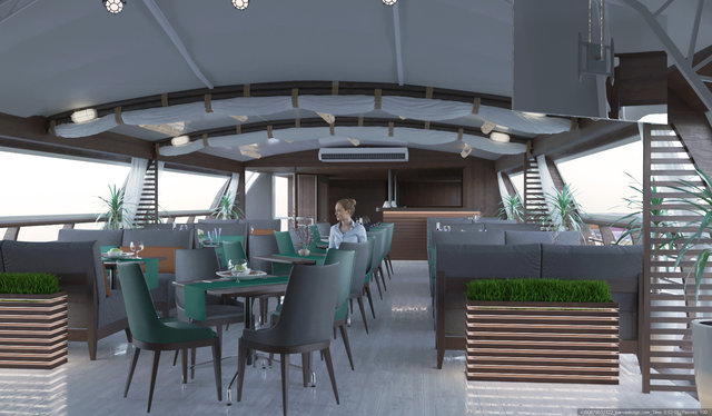 Дизайн ресторану на кораблі