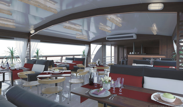 Дизайн ресторану на кораблі