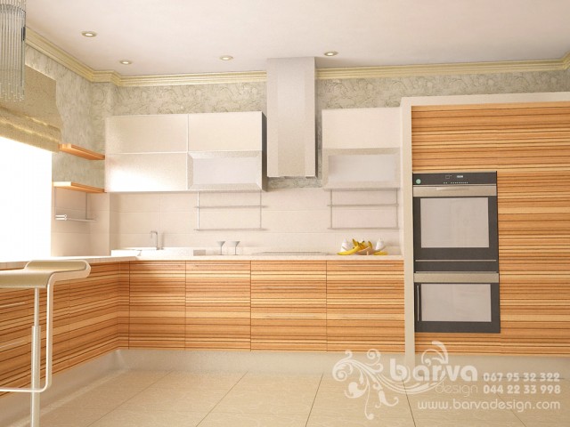 Дизайн 4-квартири в Ярославському провулку. Дизайн кухні