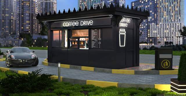 Дизайн МАФу Coffee Drive