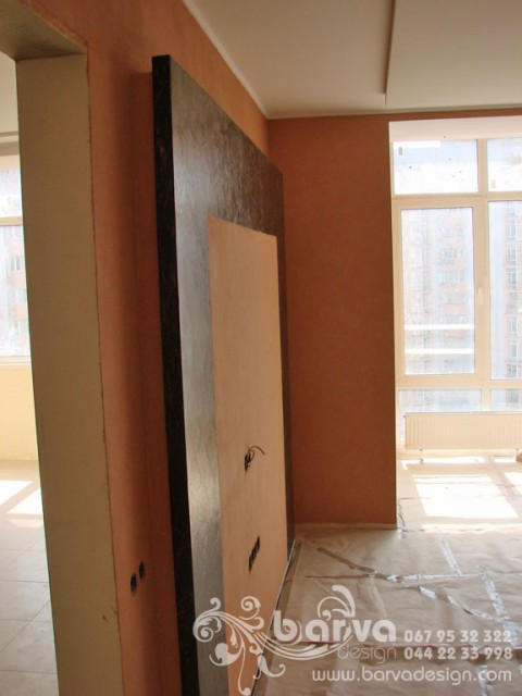Ремонт квартири на Ломоносова. Фото вітальні після ремонту
