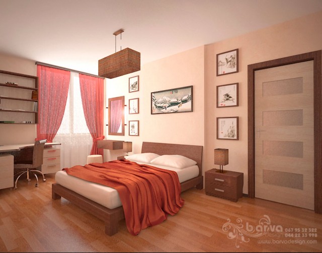 Дизайн спальни в 2-хкомнатной квартире по ул.Олены Пчилки