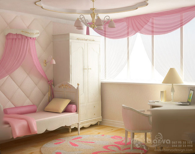 Дизайн детской для девочки в квартире в Москве