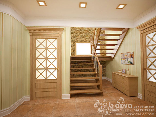 Дизайн лестницы в доме с.Горбовичи