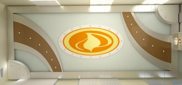 Дизайн стелі в офісі компанії "Колві"